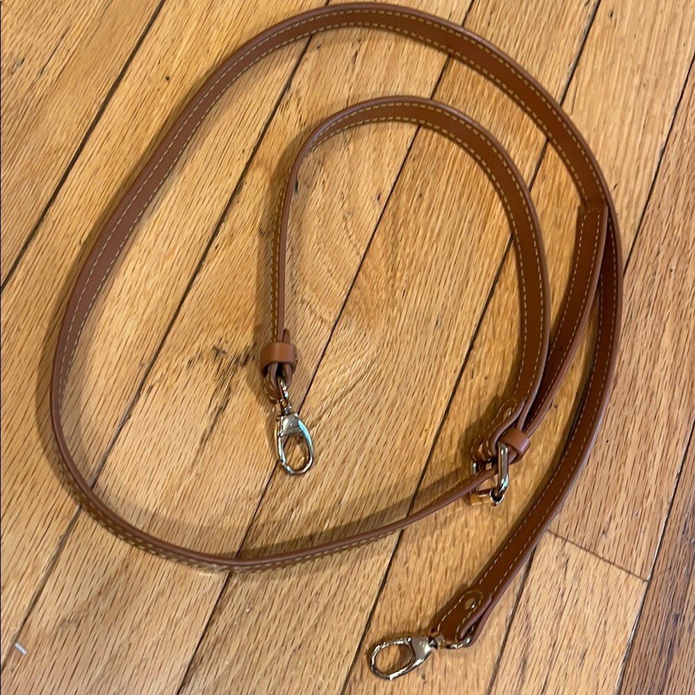 Brown Crossbody Bag replacement Strap Vachetta leather 41-47”